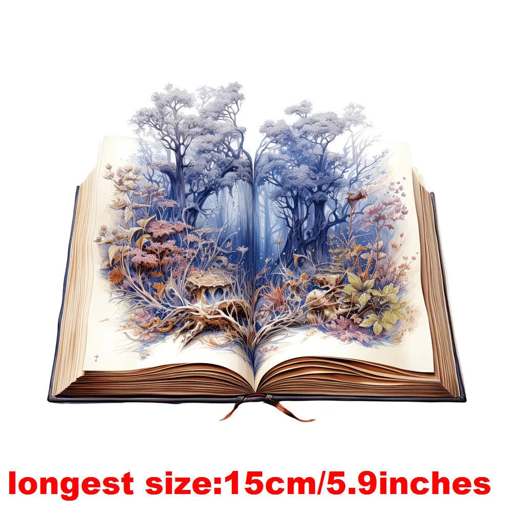 Bügelaufkleber - 15cm Traumland-Bücher