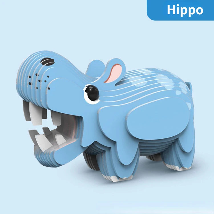 3D Puzzle - Kindergarten Tiere