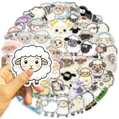 Sticker-Set - Cartoon-Schafe (10/30/50 Stück)