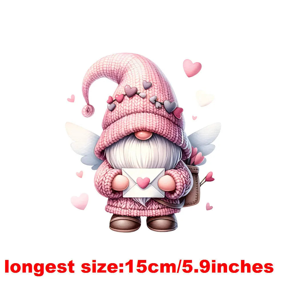 Bügelaufkleber - 15cm Herzelf