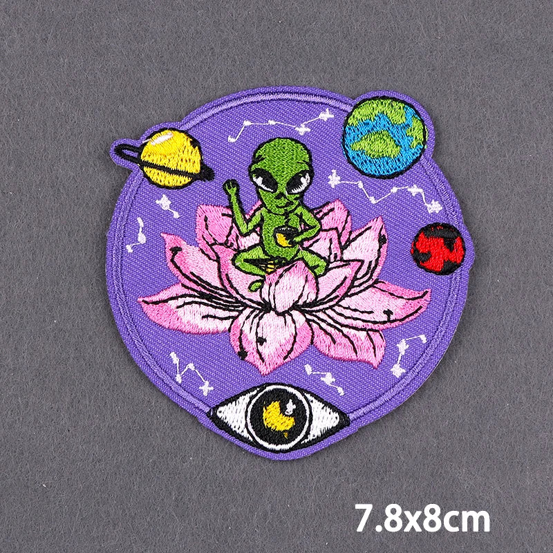 Bügelaufkleber - Alien