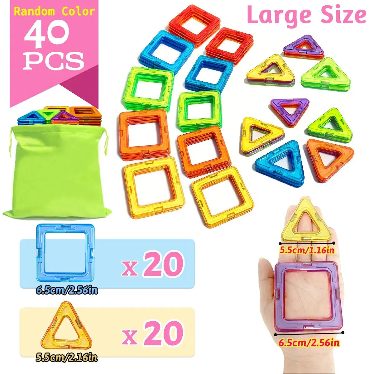 Magnetbausteine - Designer-Set für Jungen und Mädchen