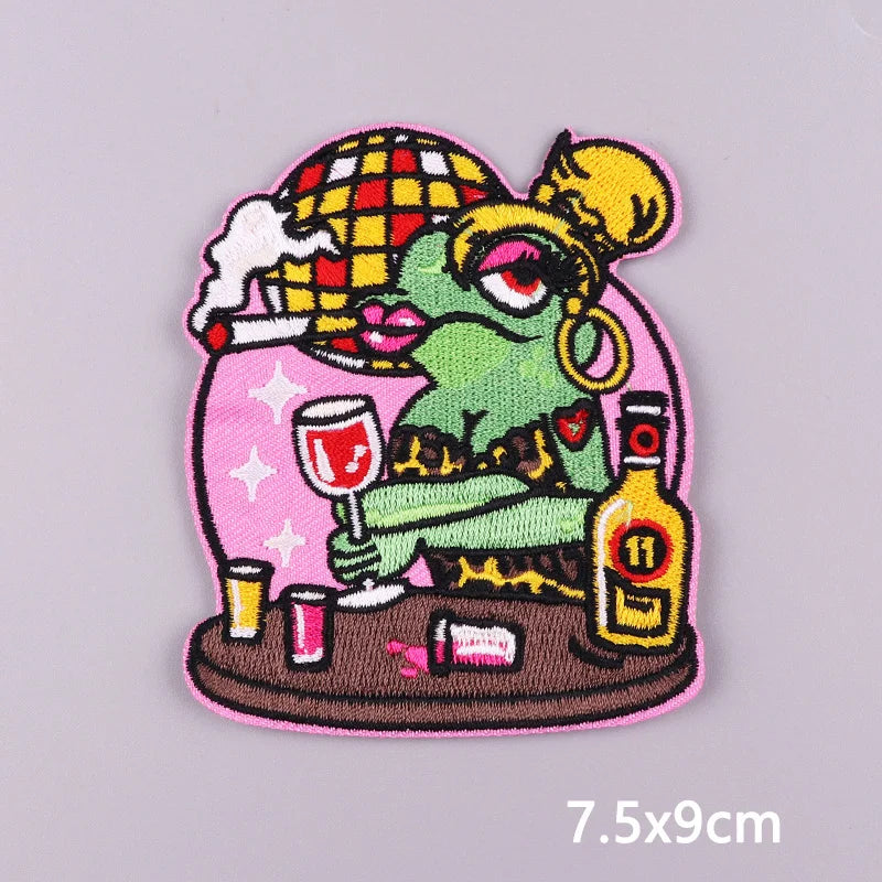 Bügelaufkleber - Frosch