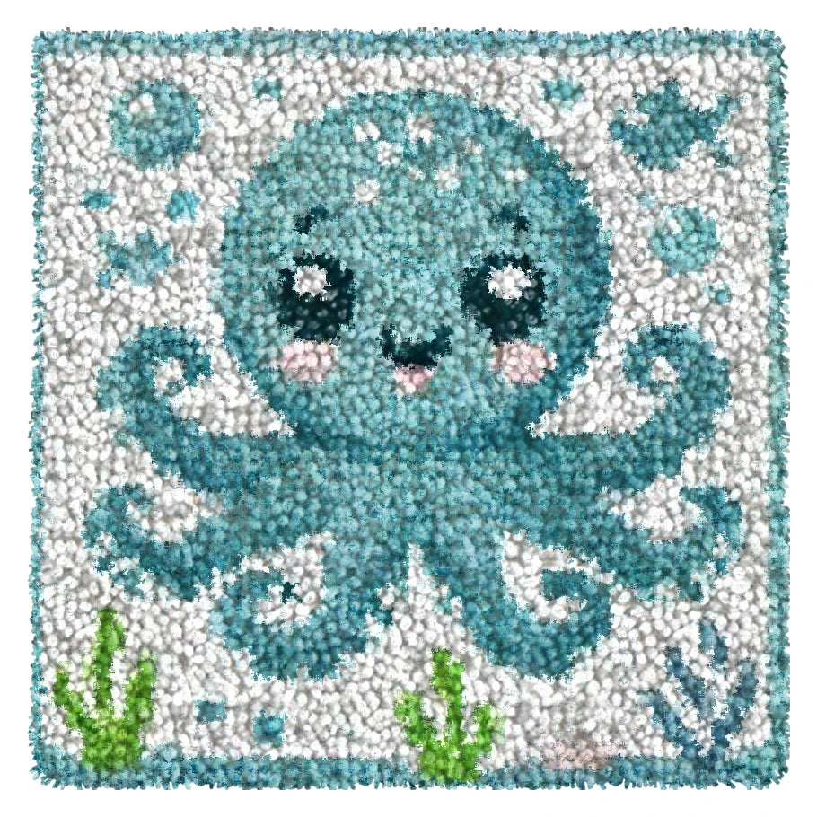 Knüpfset - Schnecken Knüpfteppich‑Set