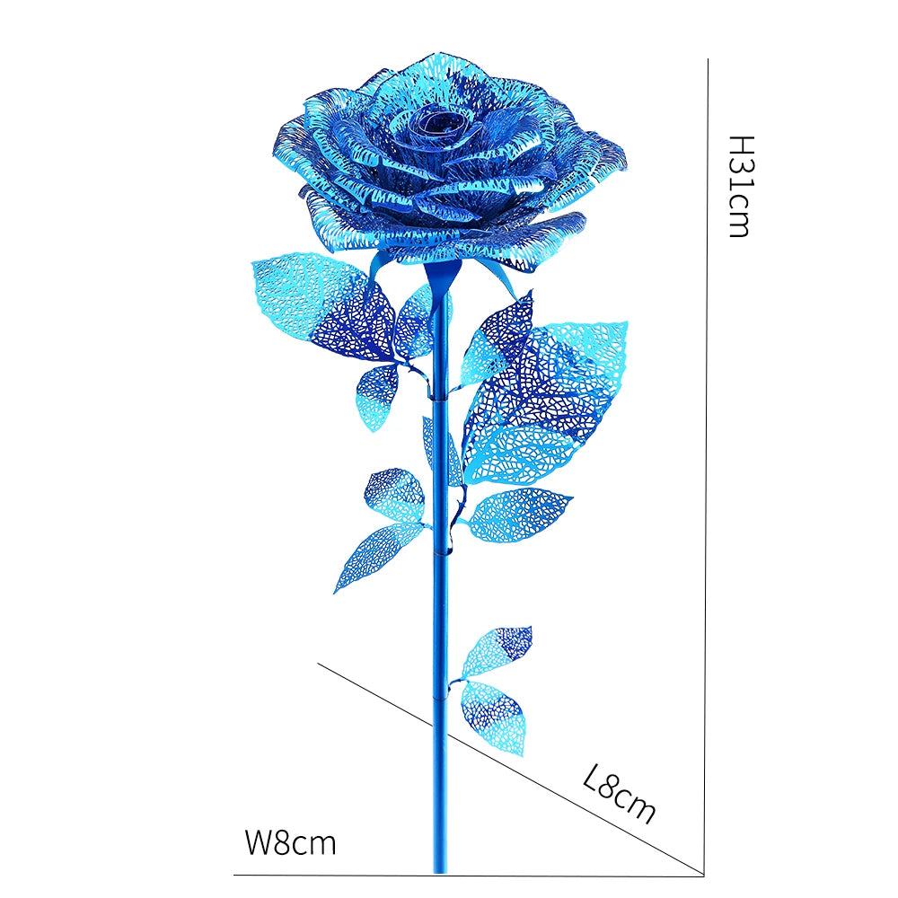 3D Metall-Puzzle - Goldene Rose