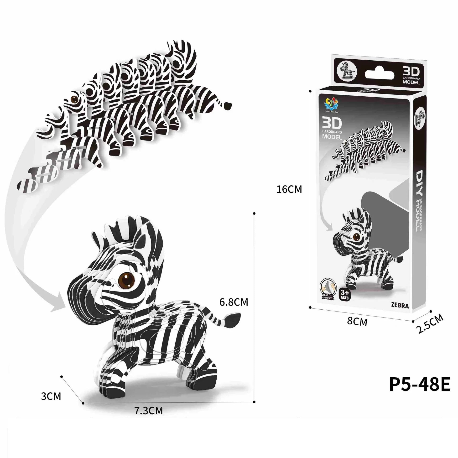 3D Puzzle - Cartoon Dinosaurier