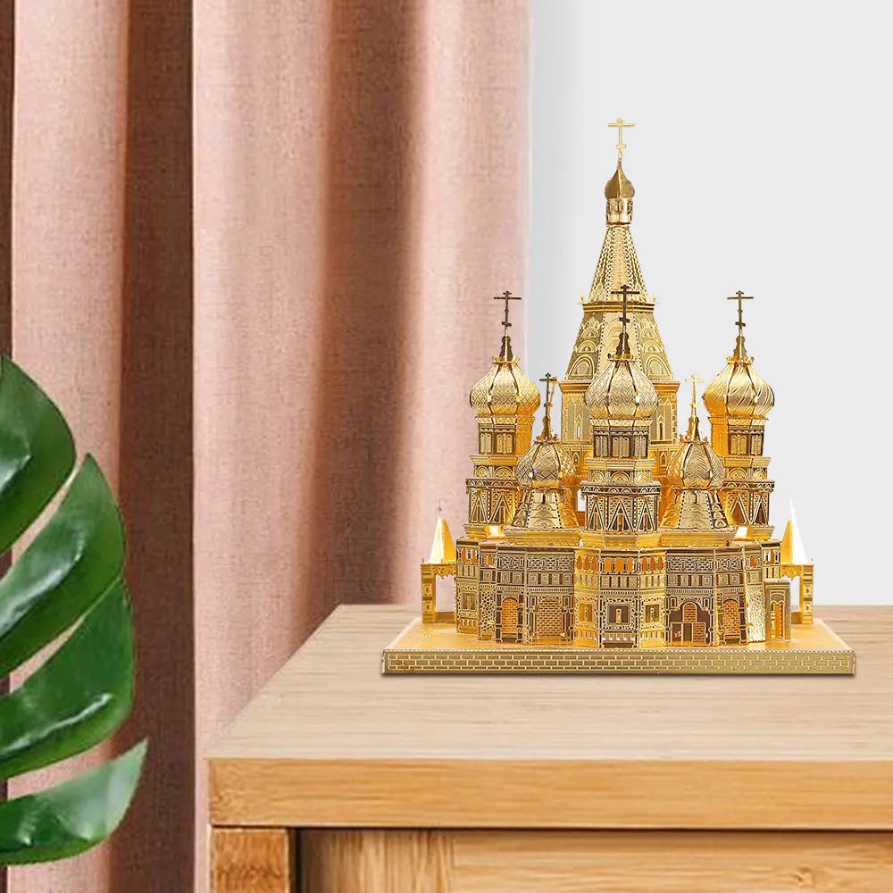 3D Metall-Puzzle - Basilius-Kathedrale