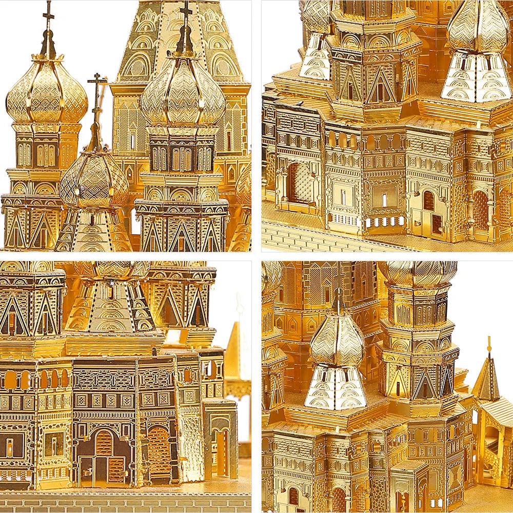 3D Metall-Puzzle - Basilius-Kathedrale