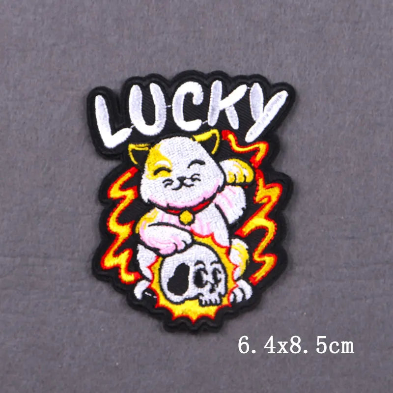 Bügelaufkleber - Schädel