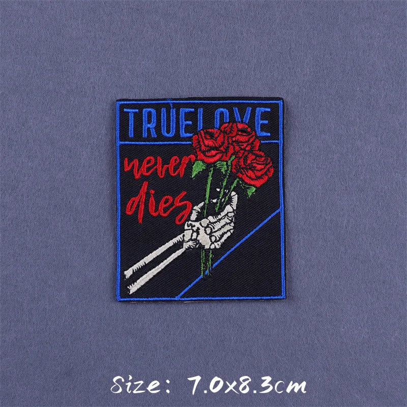 Bügelaufkleber - Schädel