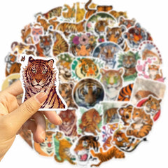 Sticker-Set - Tiger (10/30/50 Stück)