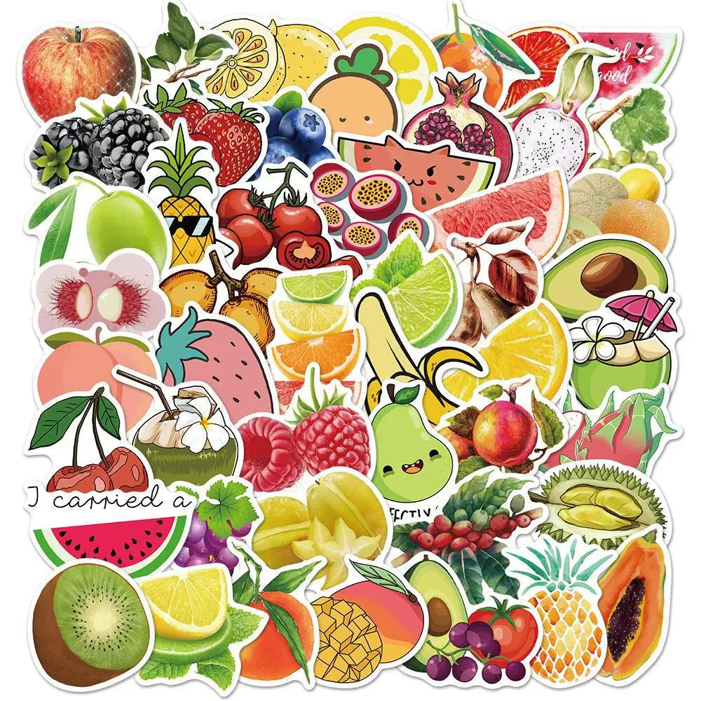 Sticker-Set - 50 Obst und Gemüse