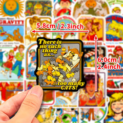 Sticker-Set - 50 Retro-Horror