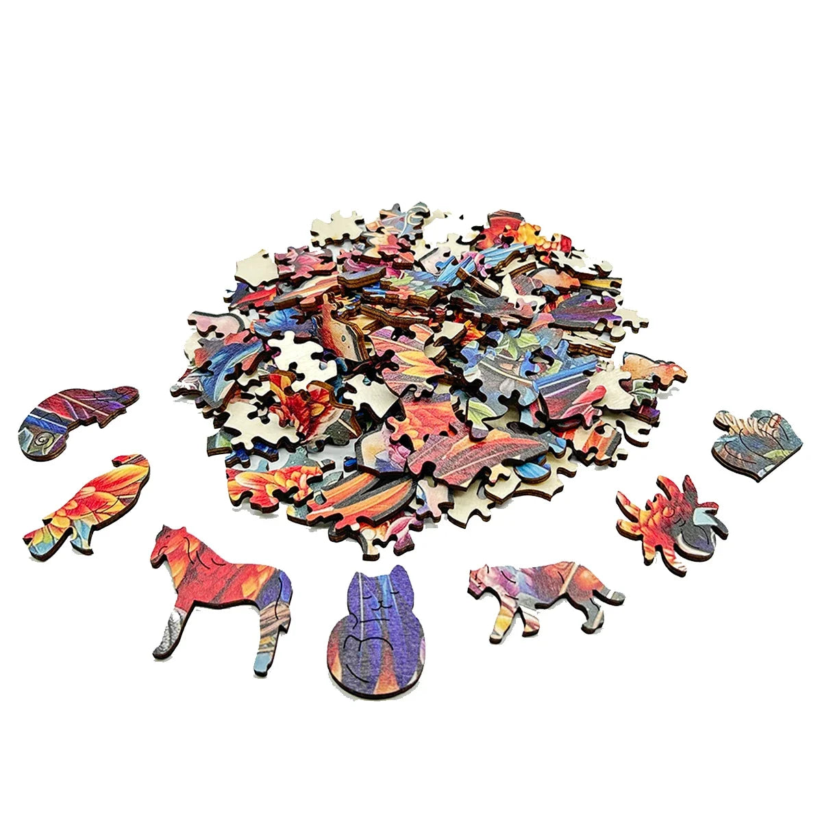 3D Holz-Puzzle - Höhleneule und Igel