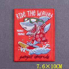 Bügelaufkleber - Meereswelle