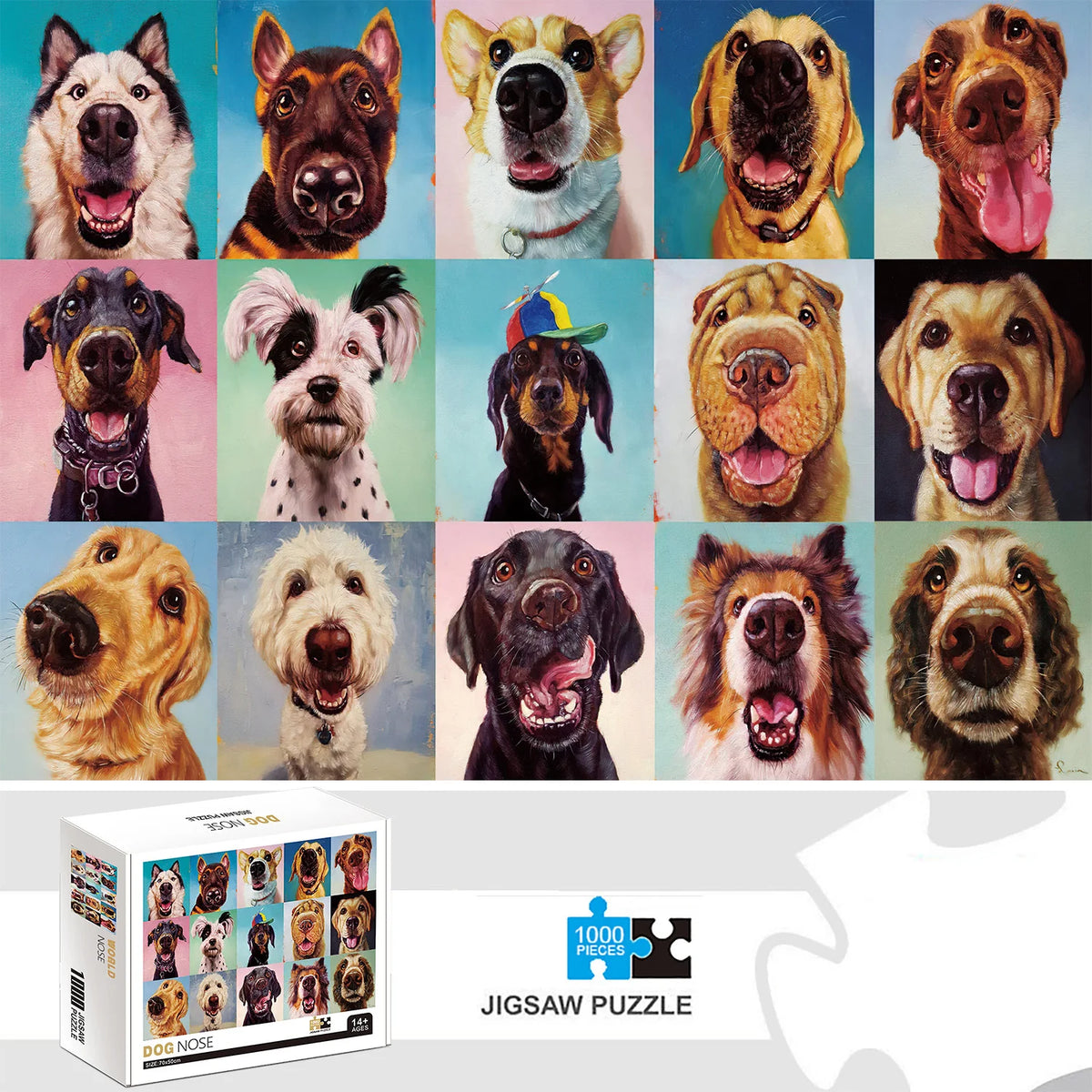 1000 Teile Puzzle - Frohe Weihnachten