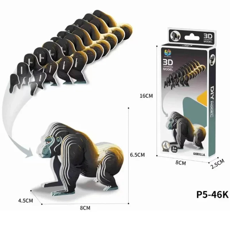 3D Puzzle - Cartoon Dinosaurier