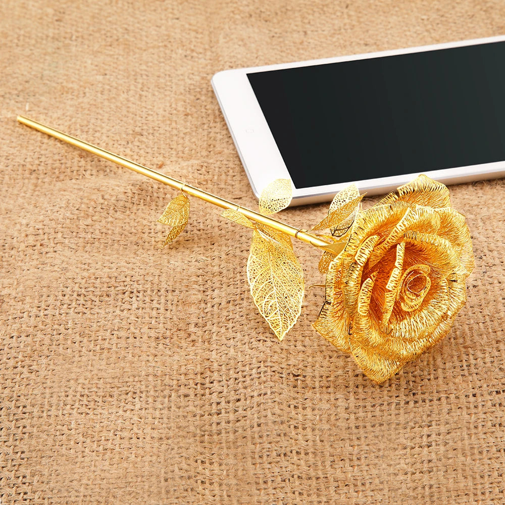 3D Metall-Puzzle - Goldene Rose