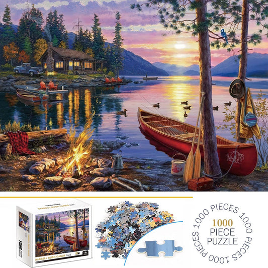 1000 Teile Puzzle - Darrell Bush Kanufahrt