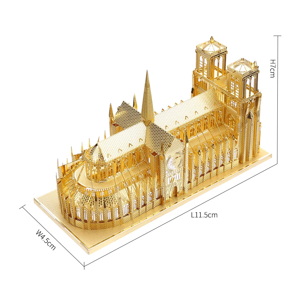 3D Metall-Puzzle - Notre Dame