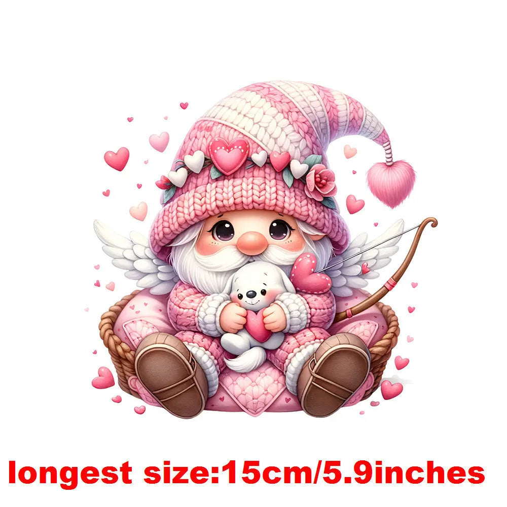 Bügelaufkleber - 15cm Herzelf