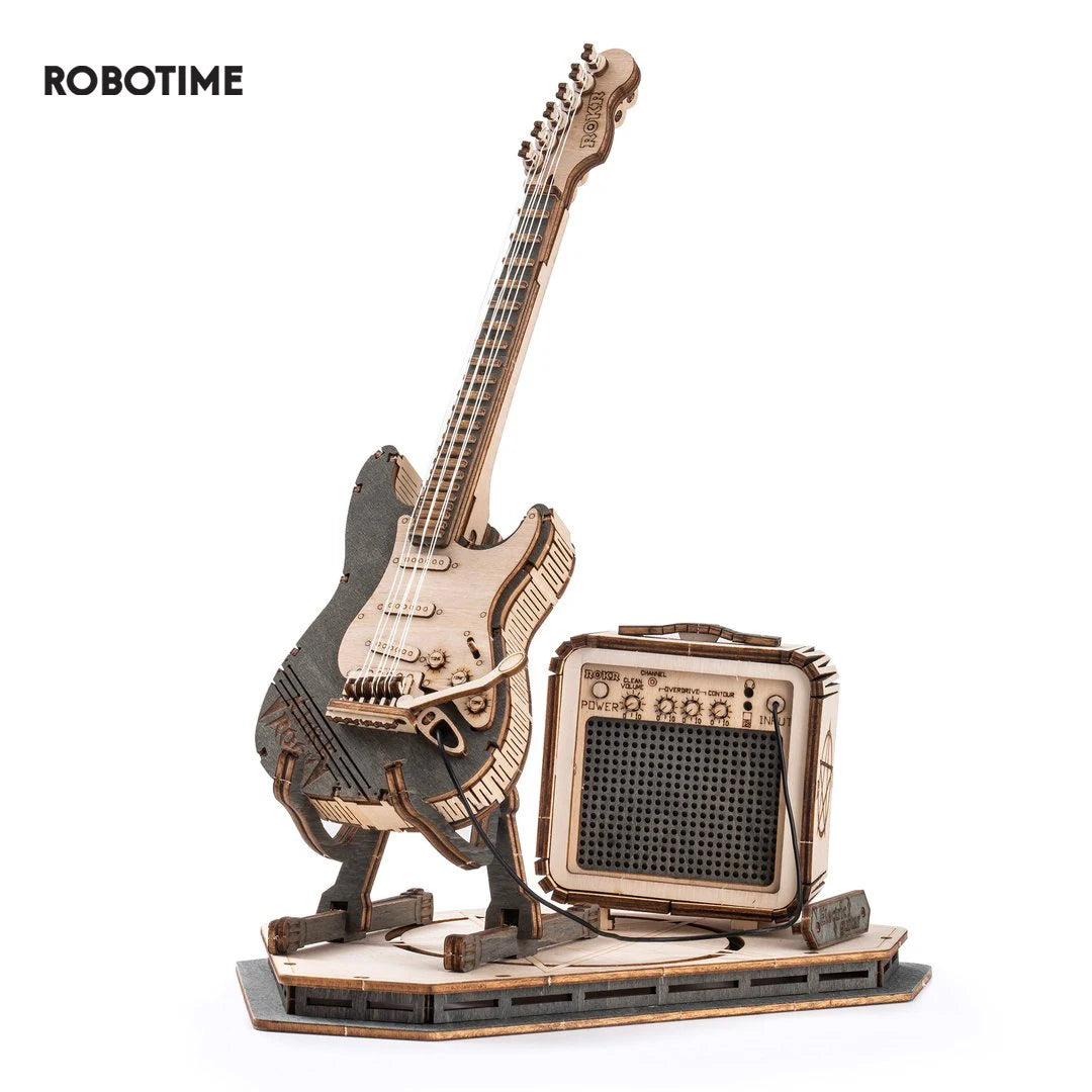 3D Holz-Puzzle - Elektrische Gitarre