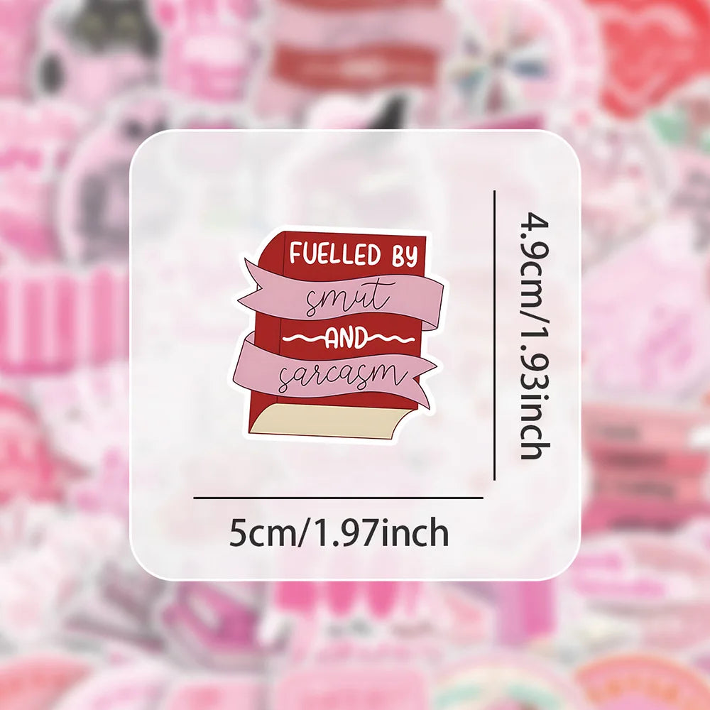 Sticker‑Set - Rosa Girls Aesthetic‑Sticker (10‑60 Stk.)