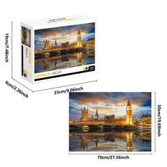 1000 Teile Puzzle - London bei Nacht