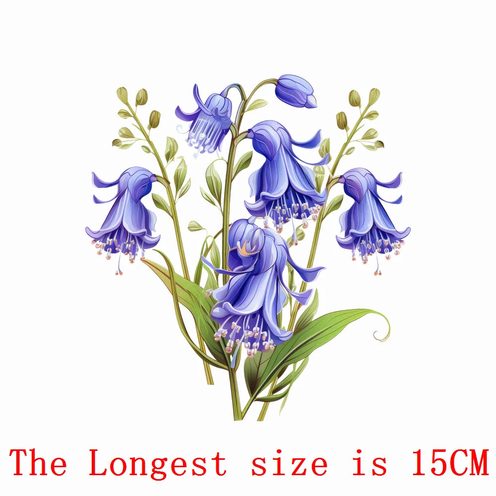 Bügelaufkleber - 15cm Rosen