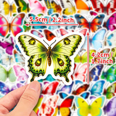 Sticker-Set - 50 Schmetterlinge