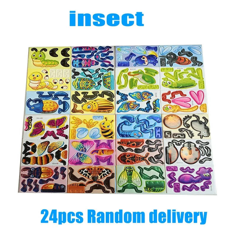 3D Schaumstoff-Puzzle - 12-24 Tiere