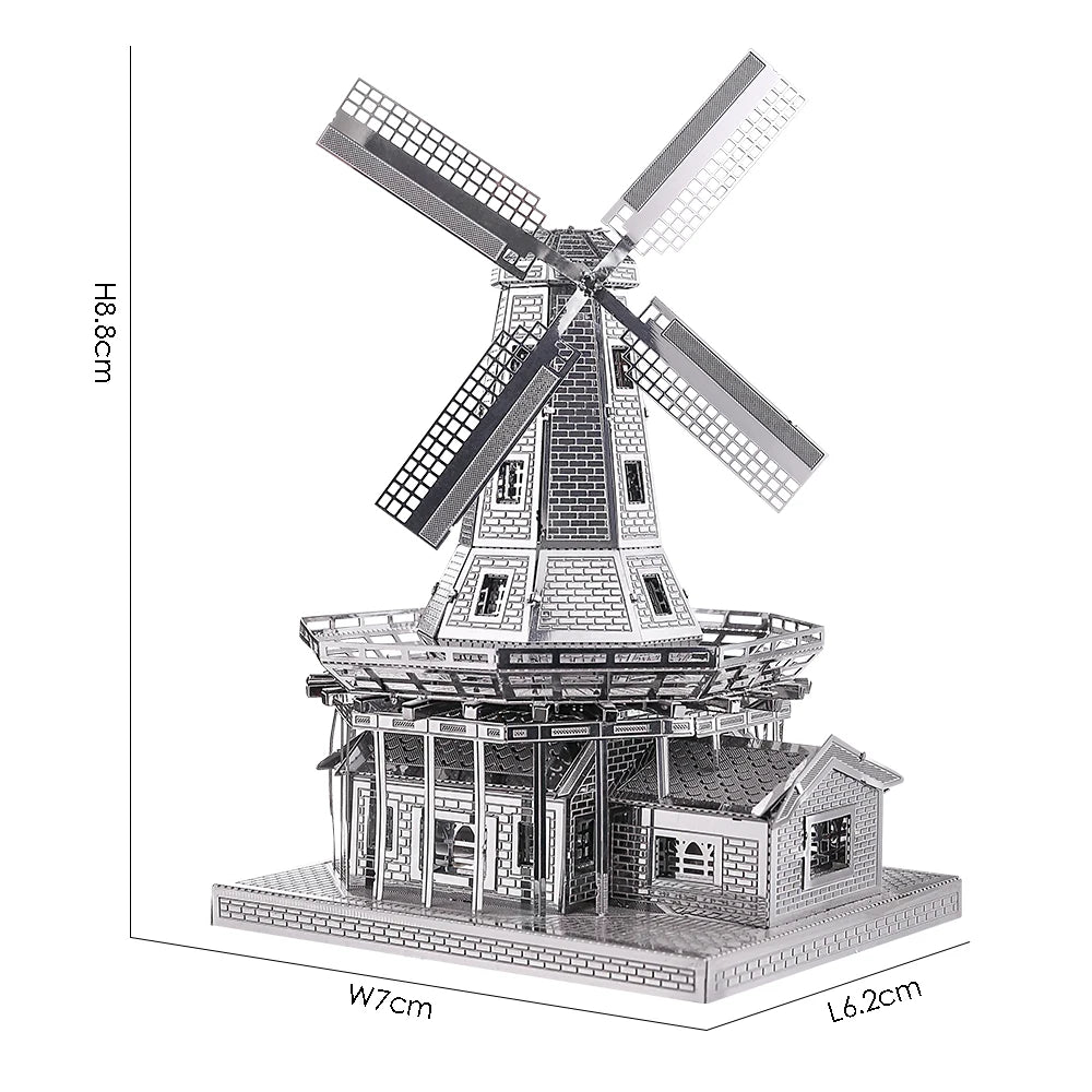 3D Metall-Puzzle - Holländische Windmühle