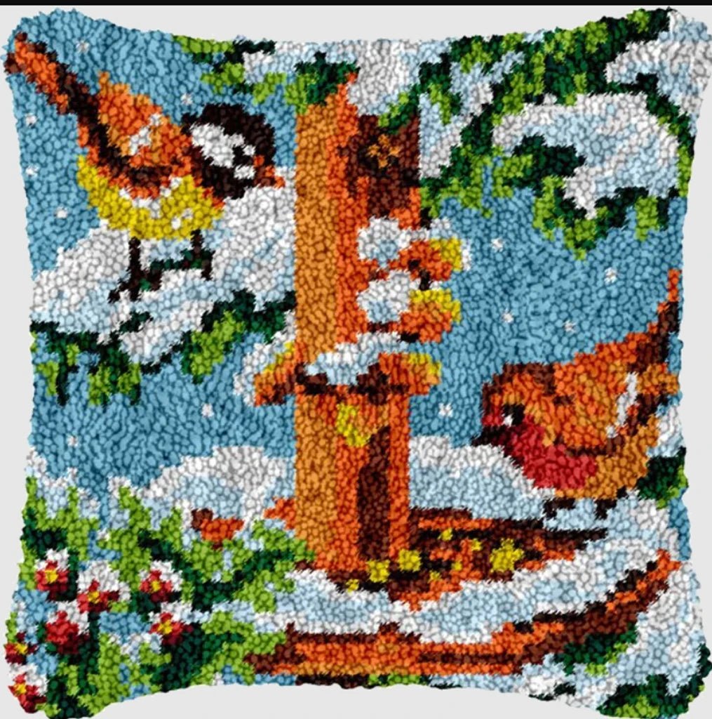 Knüpfset - Vogel‑Serie Adler & Eule Knüpfmatte