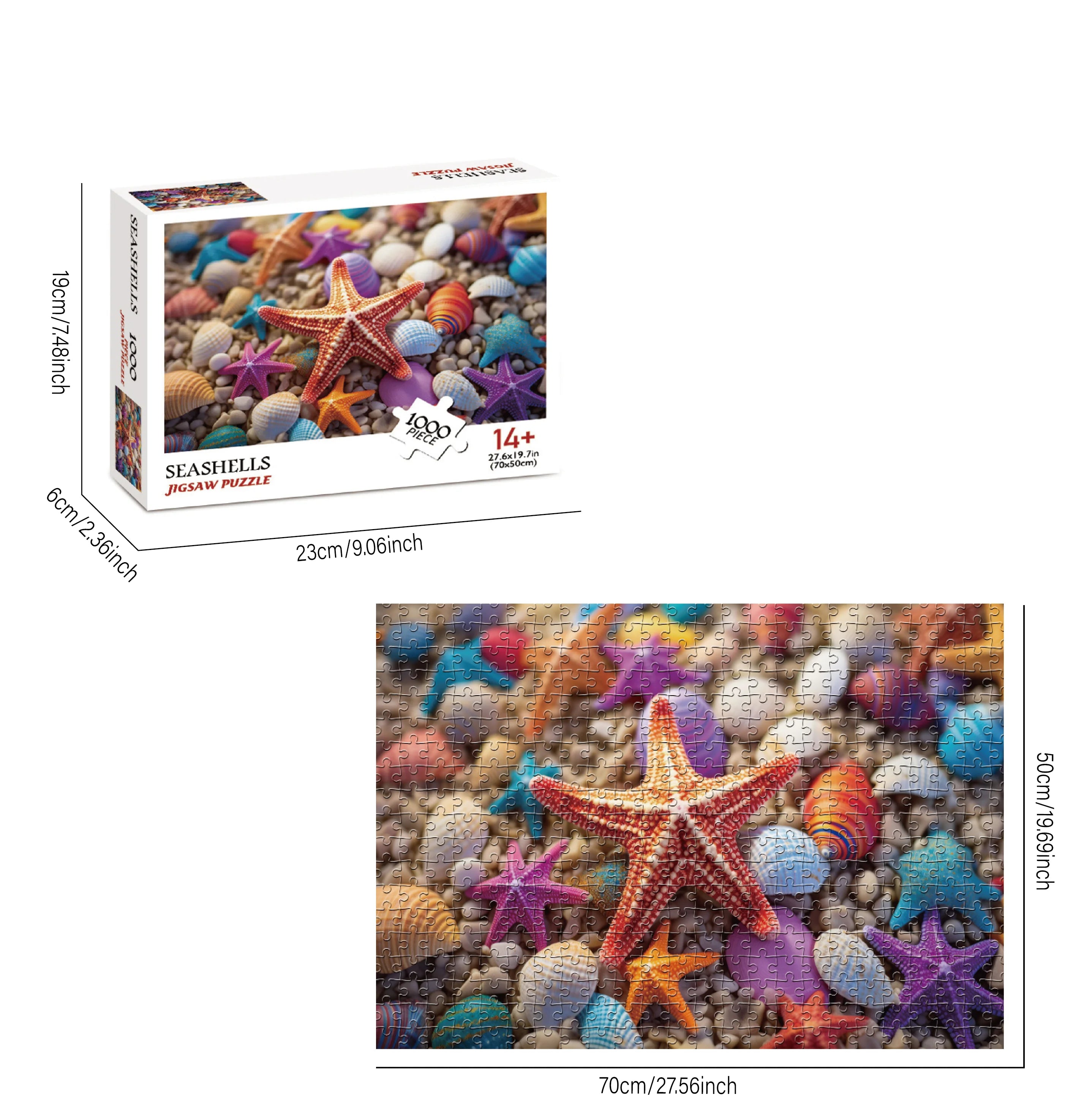 1000 Teile Puzzle - Farbverlauf Mandala
