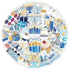 Sticker‑Set - Hanukkah Graffiti‑Sticker (10‑50 Stk.)