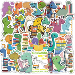 Sticker-Set - Buch-Dinosaurier (10/30/50 Stück)