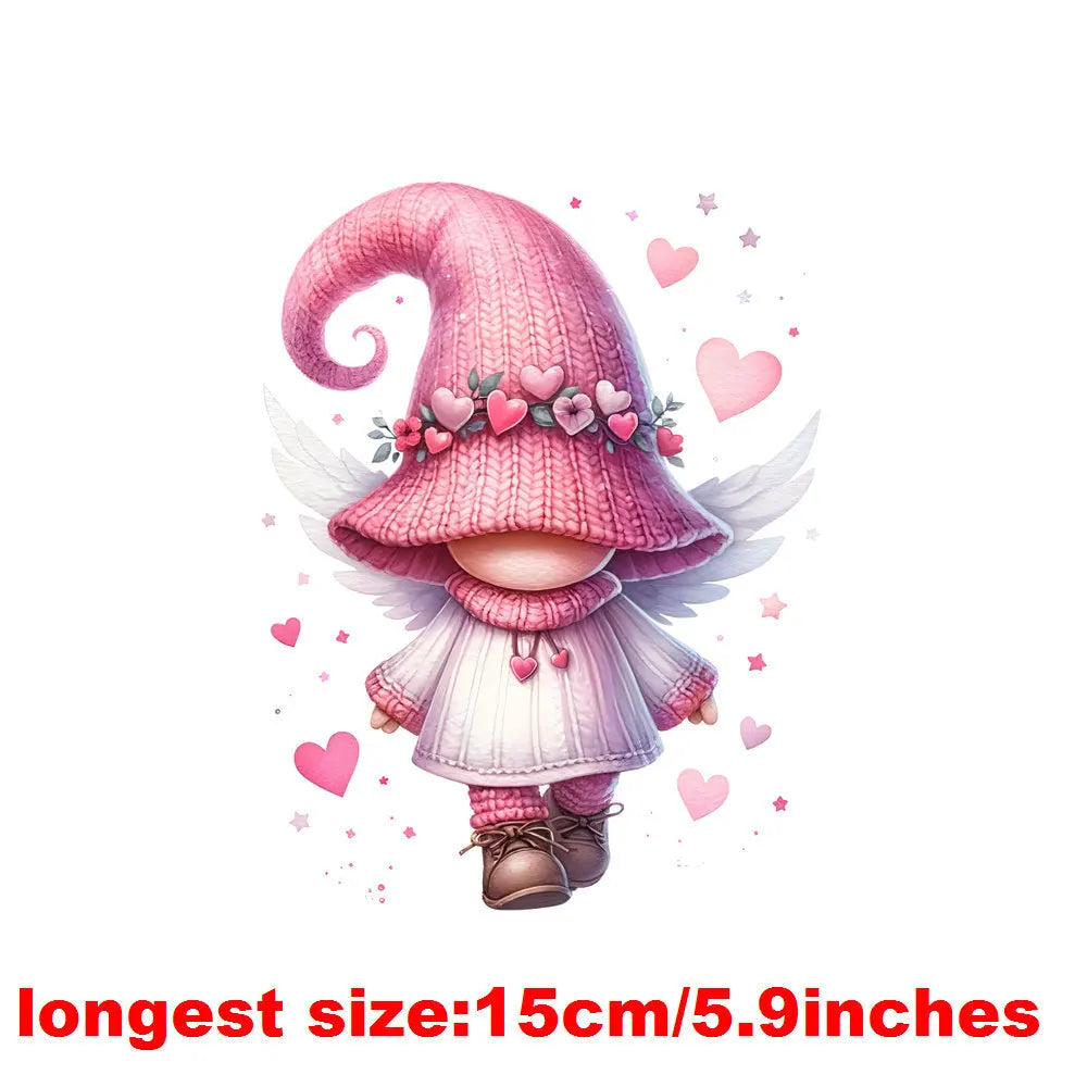 Bügelaufkleber - 15cm Herzelf