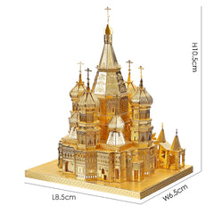 3D Metall-Puzzle - Basilius-Kathedrale