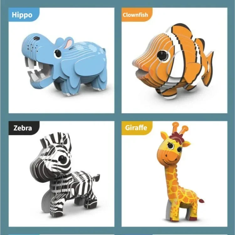 3D Puzzle - Kindergarten Tiere