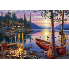 1000 Teile Puzzle - Darrell Bush Kanufahrt