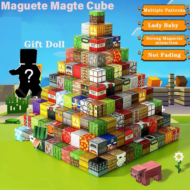 Magnetische Bausteine - Kreativ‑Cube‑Set ab 3 J.