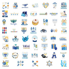 Sticker‑Set - Hanukkah Graffiti‑Sticker (10‑50 Stk.)