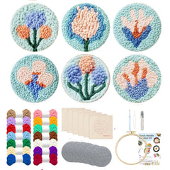 Knüpfset - 6 Untersetzer