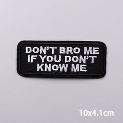 Bügelaufkleber - Slogan