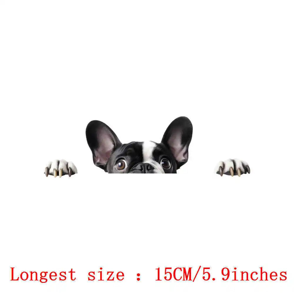 Bügelaufkleber - 15cm Versteckspiel Hund