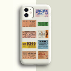 Sticker-Set - 55 Retro Rockband-Tickets