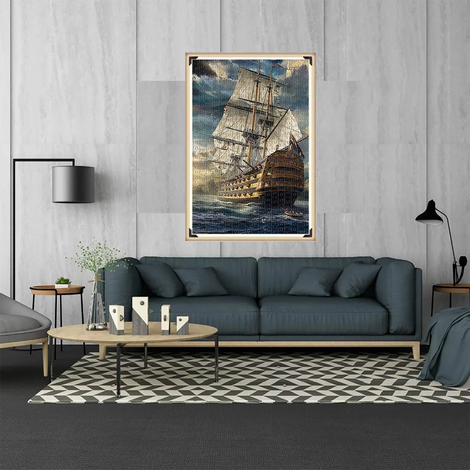 1000 Teile Puzzle - Segelschiffe