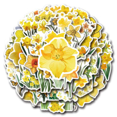 Sticker-Set - Narzissen (10/30/60 Stück)