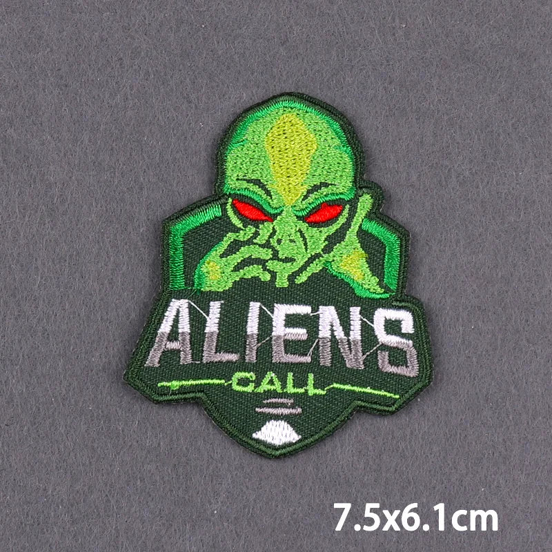 Bügelaufkleber - Alien