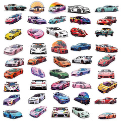 Sticker-Set - 50 JDM Autos